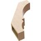 Ekena Millwork 5-inch W x 18-inch D x 24-inch H Balboa Rough Cedar Woodgrain TimberThane Knee Brace, Primed BRCUR05X18X24BOARCPR - alternate 6